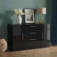 Knightsbridge Sideboard - Medium - 2 Doors - Gloss Black