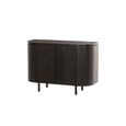 Tobago Curved Sideboard - 2 Door - Small - Espresso Oak