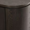 Tobago Curved Sideboard - 3 Door - Large - Espresso Oak