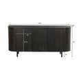 Tobago Curved Sideboard - 3 Door - Large - Espresso Oak