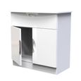 Camden Sideboard - Compact - 2 Doors - White Gloss