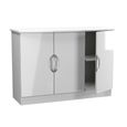 Camden Sideboard - Small - 3 Doors - White Gloss