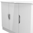 Camden Sideboard - Small - 3 Doors - White Gloss