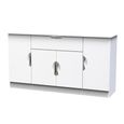 Camden Sideboard - Wide - 4 Doors - White Gloss