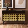 Arti Sideboard - 3 Door - 130cm - Black - Mango Wood - Medium