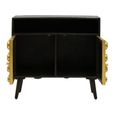 Arti Sideboard - 2 Door - 87.5cm - Black - Mango Wood - Small