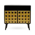 Arti Sideboard - 2 Door - 87.5cm - Black - Mango Wood - Small