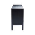Corso Sideboard - 3 Door - Medium - Black Birchwood - 150cm