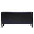 Corso Sideboard - 3 Door - Medium - Black Birchwood - 150cm