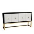 Dumas Sideboard - 4 Door - Large - Black and White - 170cm