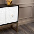 Dumas Sideboard - 4 Door - Large - Black and White - 170cm