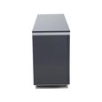 Genoa Sideboard - 4 Door - Medium - Fluted - Grey - 146cm