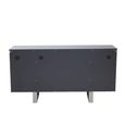Genoa Sideboard - 4 Door - Medium - Fluted - Grey - 146cm