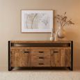 Nairobi Sideboard - 2 Door - 3 Drawer - Large - Natural - Rustic Mango Wood