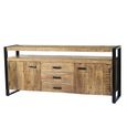 Nairobi Sideboard - 2 Door - 3 Drawer - Large - Natural - Rustic Mango Wood