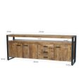 Nairobi Sideboard - 3 Door - 3 Drawer - Extra Large - Natural - Rustic Mango Wood