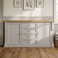 Chateau Sideboard - Large - Grey Painted - Pine