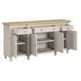 Chateau Sideboard - 4 Door - Large - Grey Painted - Pine