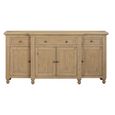 Chateau Sideboard - 4 Door - Large - Natural - Rustic Pine