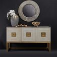 Duvali Sideboard - 3 Door - Medium - Silver and Gold - 150cm