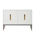 Danta Sideboard - 2 Door - Small - Off White Wood - 120cm