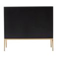 Davoli Sideboard - 2 Door - Small - Black and Gold - 100cm
