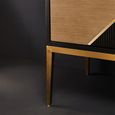 Davoli Sideboard - 2 Door - Small - Black and Gold - 100cm