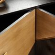 Davoli Sideboard - 4 Door - Medium - Black and Gold - 150cm