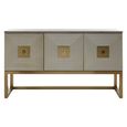 Duvali Sideboard - 3 Door - Medium - Silver and Gold - 150cm