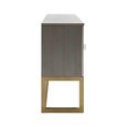 Duvali Sideboard - 3 Door - Medium - Silver and Gold - 150cm