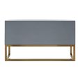 Duvali Sideboard - 3 Door - Medium - Silver and Gold - 150cm
