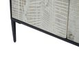 Luxor Sideboard - 4 Door - Extra Large - Black and Grey Pine Wood - 200cm
