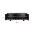 Hunter Black Oak 200cm Extra Large Sideboard with Gold Trim