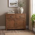Oakridge Sideboard - 2 Door - 2 Drawer - Small - Dark Oak