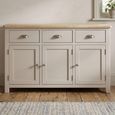 Windermere Painted Sideboard - 3 Door - Large - Oyster Grey