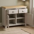 Windermere Painted Sideboard - 2 Door - 2 Drawer - Medium - Oyster Grey