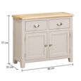 Windermere Painted Sideboard - 2 Door - 2 Drawer - Medium - Oyster Grey