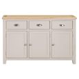 Windermere Painted Sideboard - 3 Door - Large - Oyster Grey