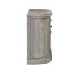 Bordeaux Curved Sideboard - 4 Door - 1 Drawer - Large - Grey - Wooden
