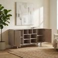 Madrid Sideboard - 2 Door - Large - Grey - Wooden