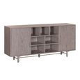 Madrid Sideboard - 2 Door - Large - Grey - Wooden