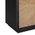 Marseille Sideboard - 4 Door - Large - Oak and Black - Wooden