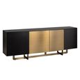 Alexander Jones Sideboard - 4 Door - Extra Large - Charcoal and Brass