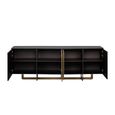 Alexander Jones Sideboard - 4 Door - Extra Large - Charcoal and Brass