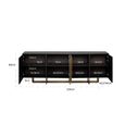 Alexander Jones Sideboard - 4 Door - Extra Large - Charcoal and Brass
