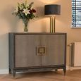 Bloomville Sideboard - 2 Door - Medium - Shagreen Faux Leather