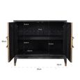 Bloomville Sideboard - 2 Door - Medium - Shagreen Faux Leather