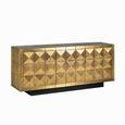 Collada Brass Cladded 3 Door Extra Large Sideboard - 180cm
