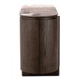 Langford Curved Fluted Sideboard - 3 Door - Medium - Brown - Ceramic and Oak