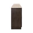 Claremont Sideboard - 4 Door - Extra Large - Geometric - Brown - Travertine Top